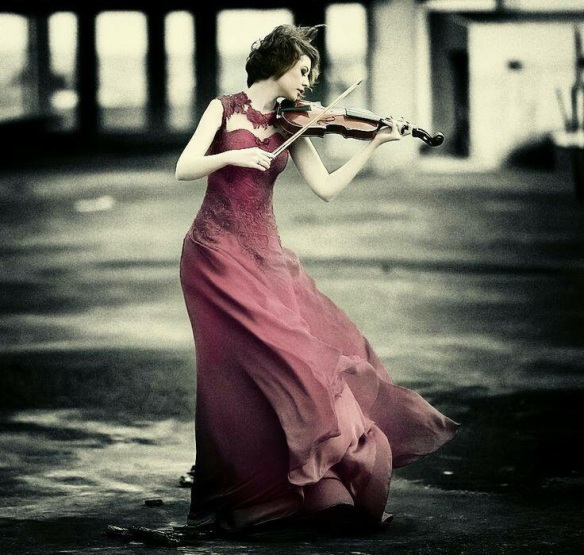 Femme violon